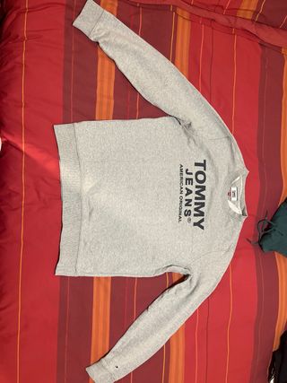 Sudadera Tommy Jeans Gris Talla L