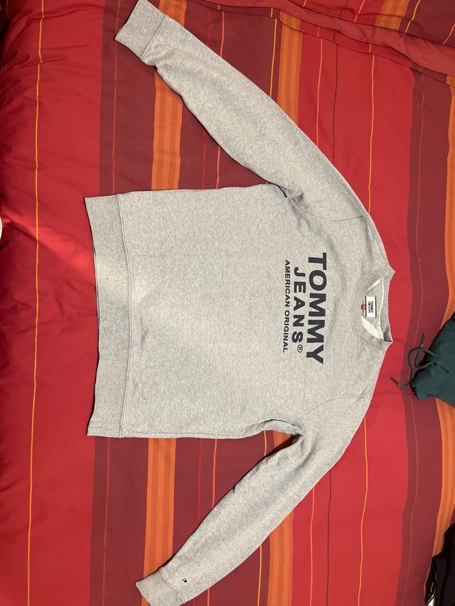 Sudadera Tommy Jeans Gris Talla L