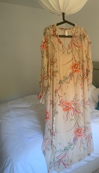 Vestido largo floral romántico