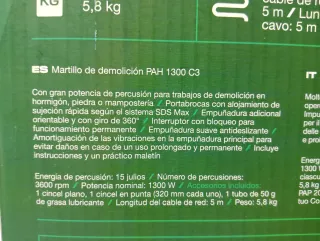 Martillo Demolición PARKSIDE