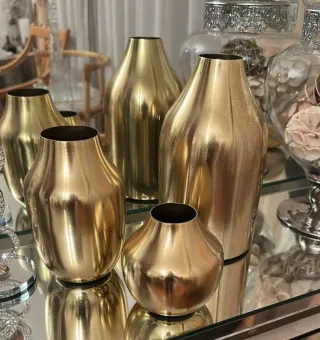 Jarrones dorados Kaibe Home