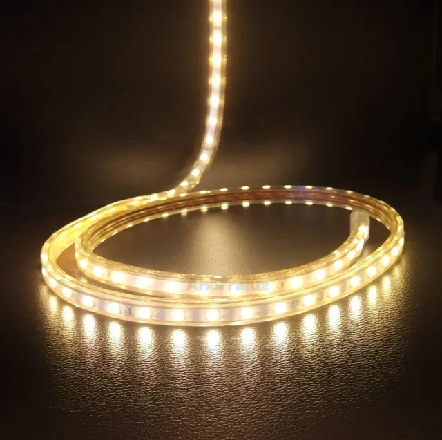 Tira LED 5050 3m Cálida 220v con Interruptor