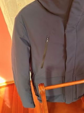 Parka Benetton acolchada tipo plumón azul