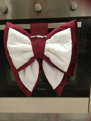 Copriforno Fiocco Rosso e Bianco