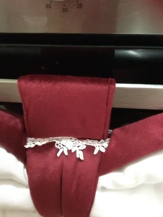 Copriforno Fiocco Rosso e Bianco