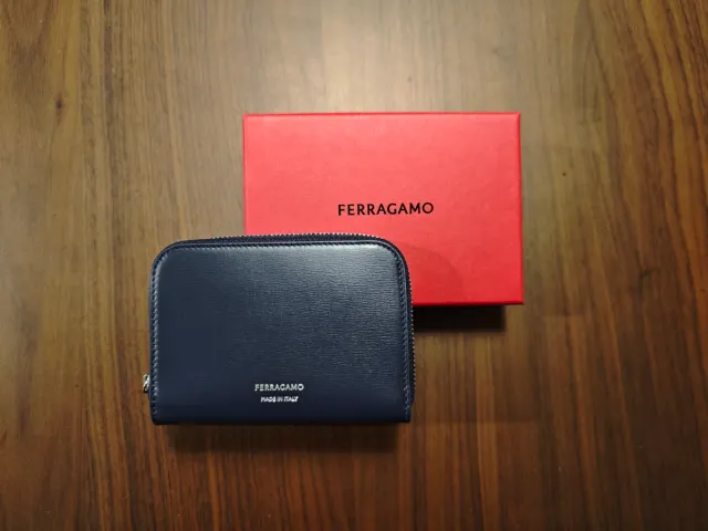 FERRAGAMO - Tarjetero de Piel - Hecho en Italia