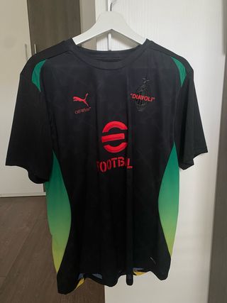 Camiseta AC Milan x Off White Negra