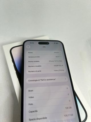 iPhone 14 Pro Max 128GB Batteria Originale 98%