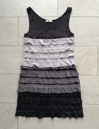 Vestido Promod volantes degradado