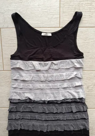 Vestido Promod volantes degradado