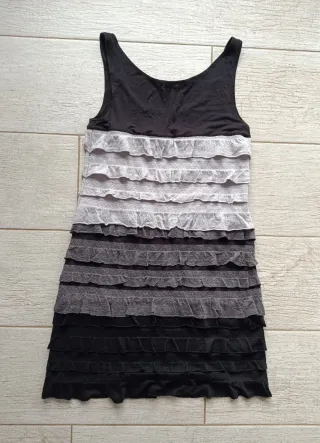 Vestido Promod volantes degradado