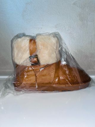 Stivali donna beige/marrone con fibbia