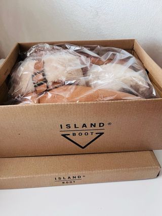 Stivali donna beige/marrone con fibbia