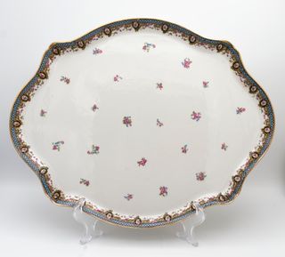 Bandeja Limoges Porcelana Flores