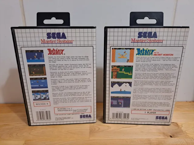 Pack 2 juegos Asterix Sega Master System