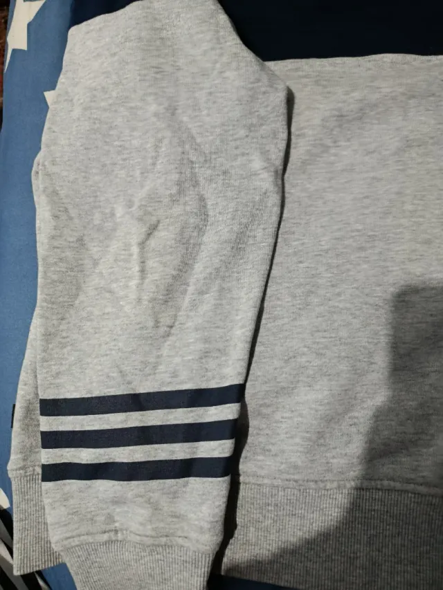 Sudadera Adidas Azul y Gris