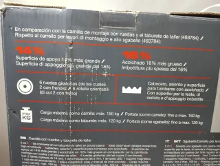 PARKSIDE Camilla y Taburete Taller 2 en 1