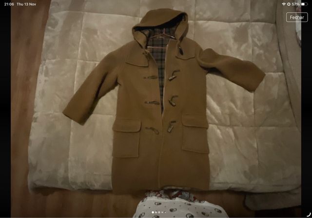 Dufflecoat Castanho Lã