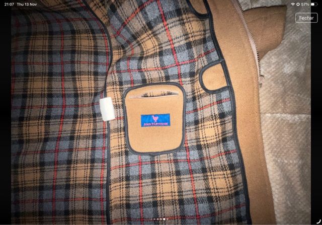 Dufflecoat Castanho Lã