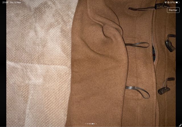 Dufflecoat Castanho Lã