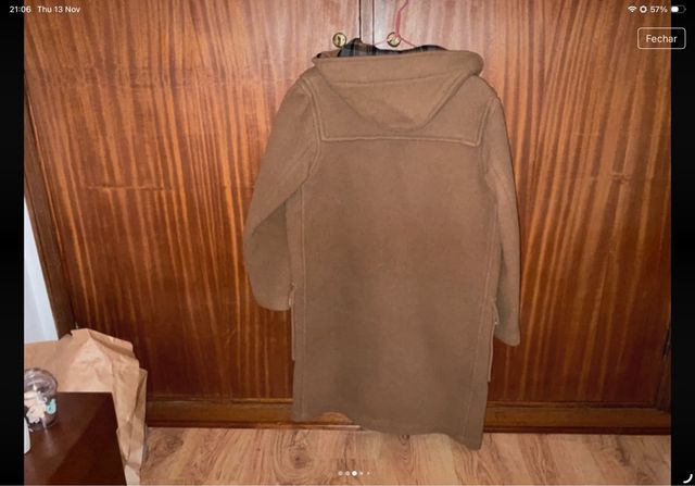Dufflecoat Castanho Lã