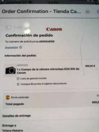 Canon EOS R10 Fotocamera Digitale