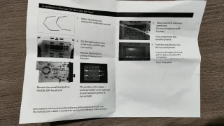 Adaptador radio 2 Din Opel cromo mate.