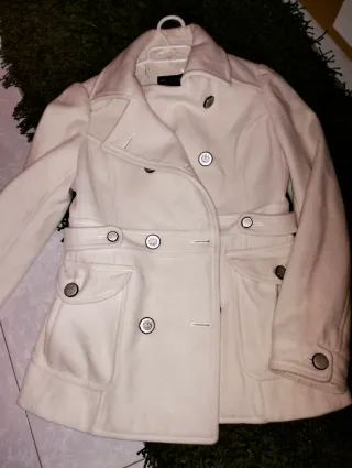 Abrigo Massimo Dutti Blanco