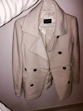 Abrigo Massimo Dutti Blanco