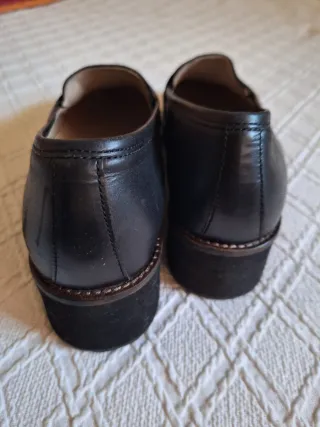 Zapatos cuña Topolino piel negra