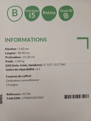 MacBook Air 13" Apple.