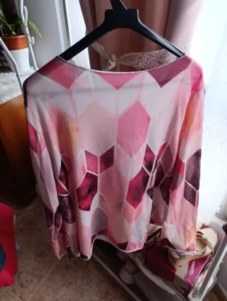 Jersey estampado geométrico multicolor