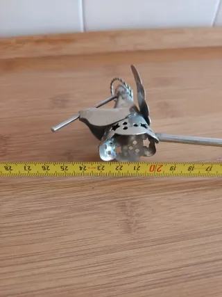 APAGAVELAS VINTAGE METAL PLATEADO FORMA DE ÁNGEL