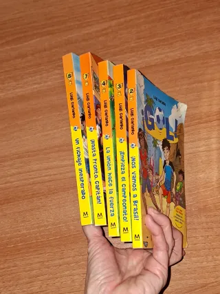 5 libros de la colección  ¡Gol!