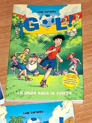 5 libros de la colección  ¡Gol!