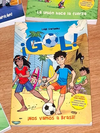 5 libros de la colección  ¡Gol!