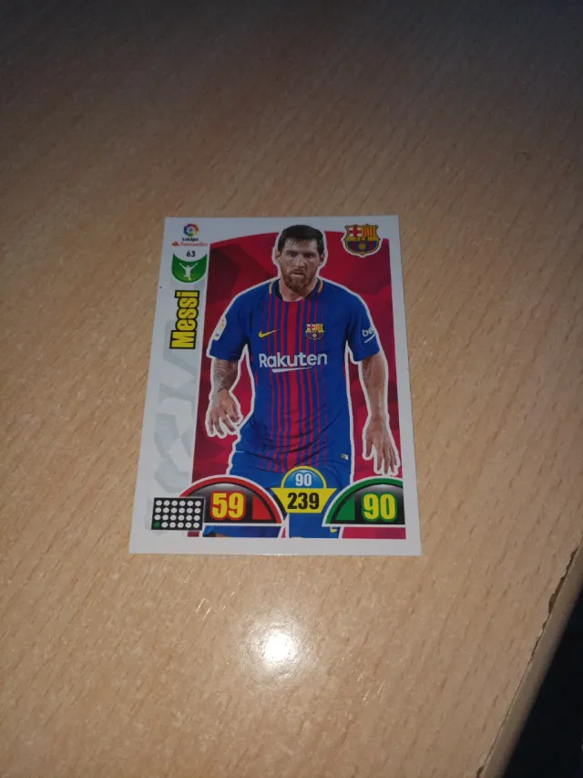 Carta original de Messi Adrenalyn LaLiga 2017-2018