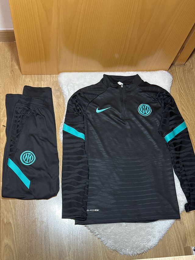 Chándal Inter de Milán Nike Negro/Turquesa