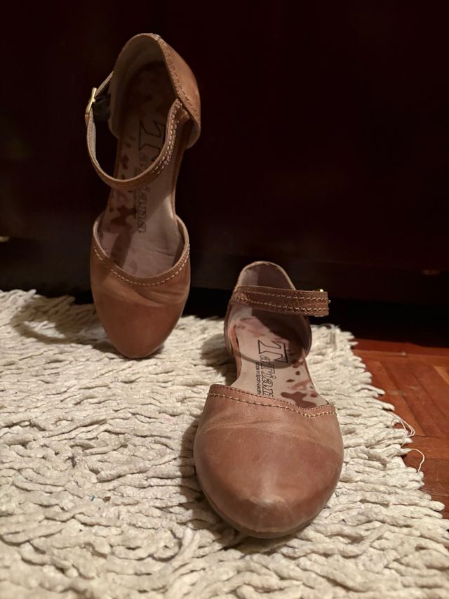 Zapatos marrones claros para primavera/otoño piel