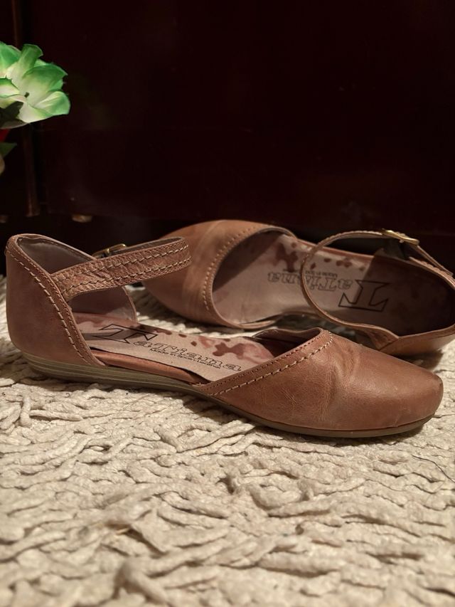 Zapatos marrones claros para primavera/otoño piel