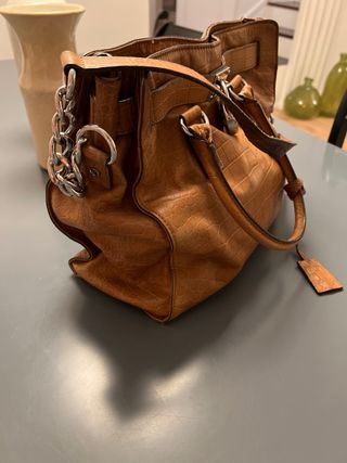 Bolso Michael Kors Piel Marrón Cocodrilo