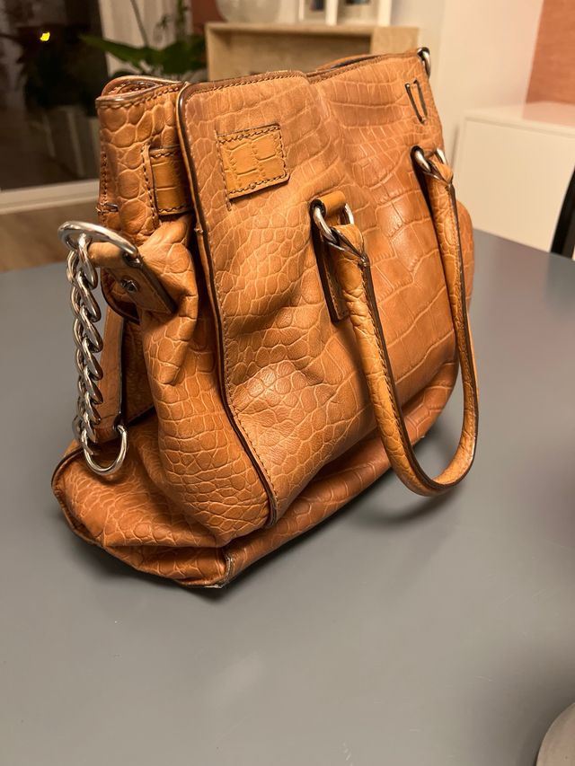 Bolso Michael Kors Piel Marrón Cocodrilo