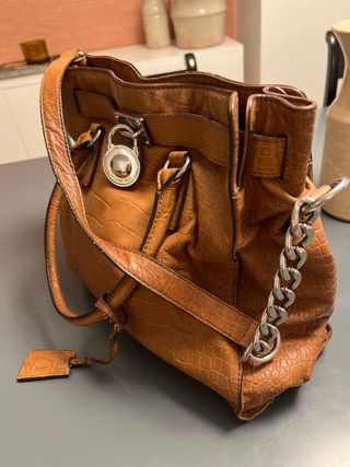 Bolso Michael Kors Piel Marrón Cocodrilo