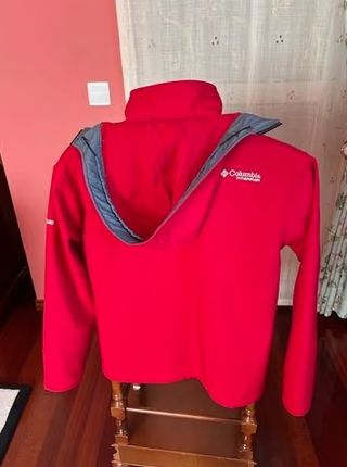 Chaqueta Columbia Titanium Roja y Negra