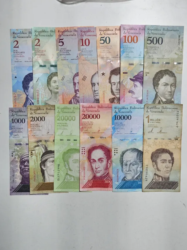 Biglietti da collezione del Venezuela, varie denominazioni