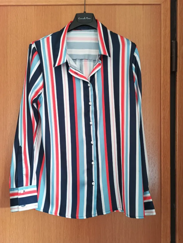 Camisa fluida Md'M rayas multicolor Talla M