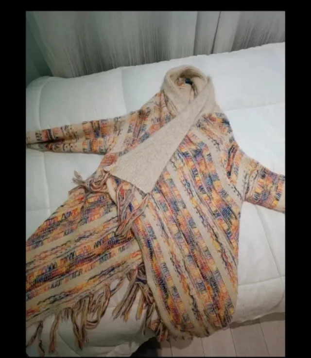 Poncho Mujer Talla Única Multicolor