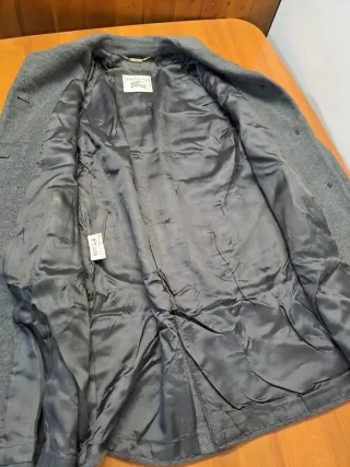 Abrigo Vintage Burberry Mujer Gris