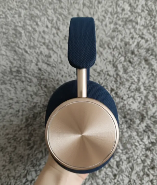 Auriculares Inalámbricos Diadema Azul y Dorado