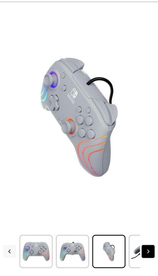 Mando Nintendo Switch Gris con Luces LED